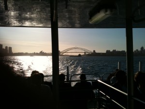 The view from the Manly Ferry. Unbeatable.